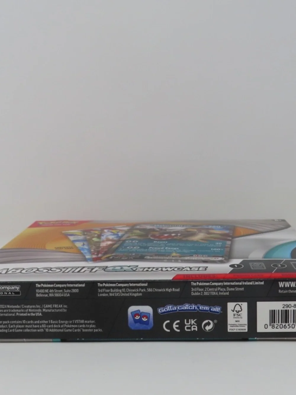 Pokemon Mabosstiff ex Showcase Box Factory Sealed Promo + 3 Booster Packs TCG - Picture 4 of 5